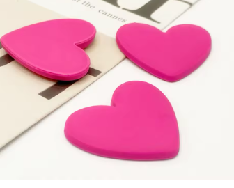 32*36 Resin Solid Color Heart, Matte - See Color Options