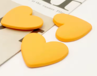 32*36 Resin Solid Color Heart, Matte - See Color Options