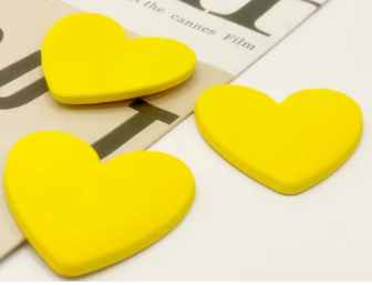 32*36 Resin Solid Color Heart, Matte - See Color Options