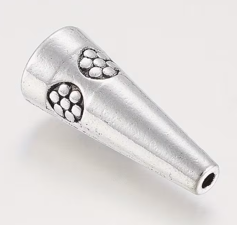 21*8.5mm Alloy Cone with Flower