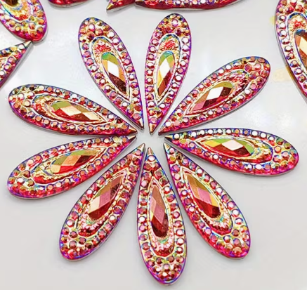 20*6mm AB Peacock Teardrop - See Color Options