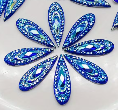 20*6mm AB Peacock Teardrop - See Color Options