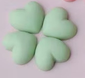 20mm Macaroon Resin Hearts - See Color Options