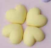 20mm Macaroon Resin Hearts - See Color Options