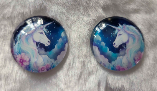25mm Cosmic Animal Cabochon, Glass, Glue-on - See Color Options