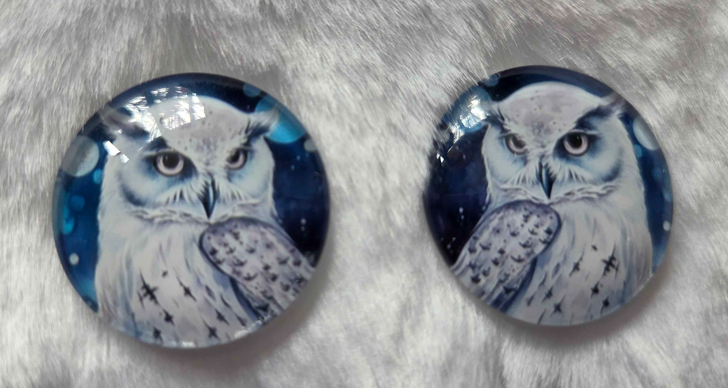25mm Cosmic Animal Cabochon, Glass, Glue-on - See Color Options
