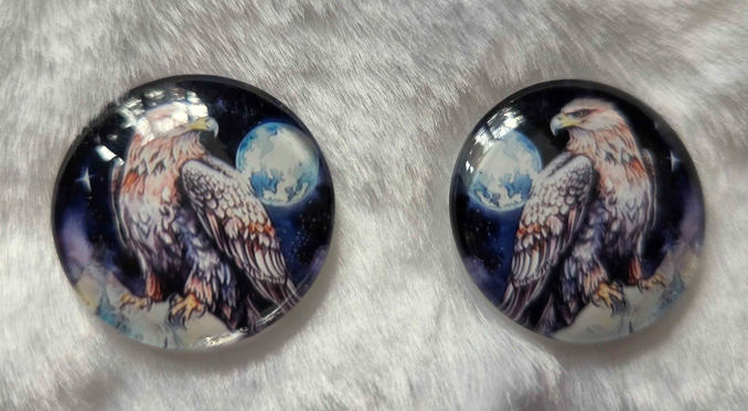 25mm Cosmic Animal Cabochon, Glass, Glue-on - See Color Options