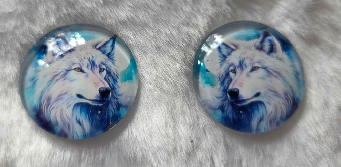 25mm Cosmic Animal Cabochon, Glass, Glue-on - See Color Options