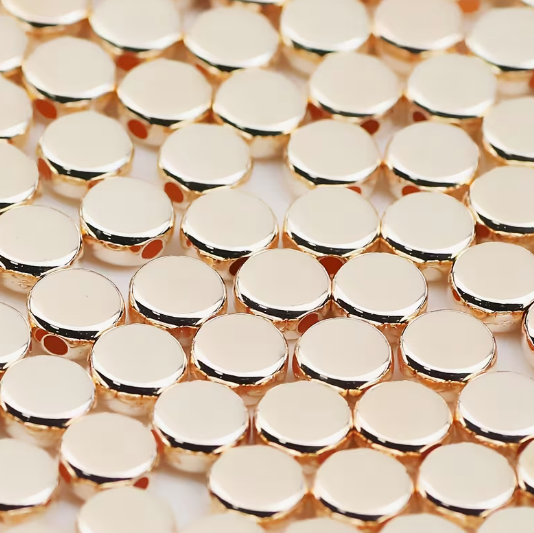 6mm Disk Spacer Beads