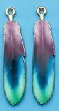 .9*38mm Feather Charm - See Color Options
