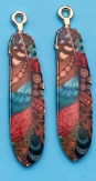 .9*38mm Feather Charm - See Color Options