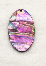 40*23mm Abalone Shell Rounded Oval Shape - See Color Options