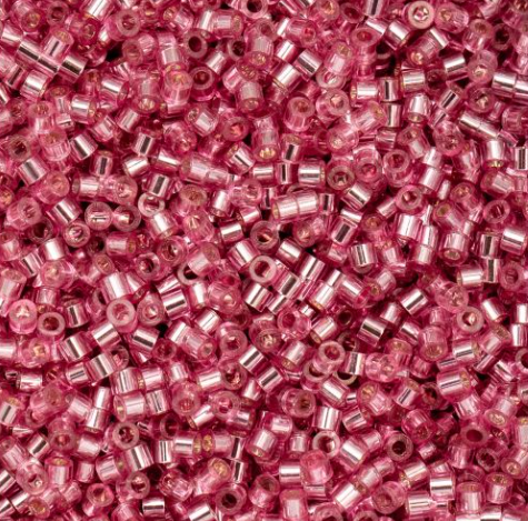 11/0 Cylin Bead, 25g Bag, Dark Pink Rose S/L