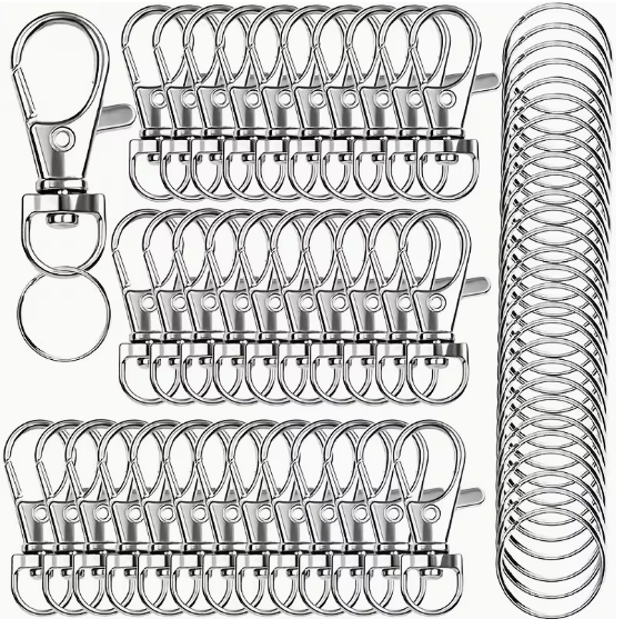 25mm Keyring with Rotating Dog Clasp - See Color Options