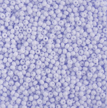 11/0 Preciosa Seed Beads Natural Opaque Natural Lilac