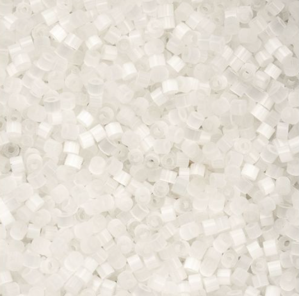 11/0 Cylin Bead, 25g Bag, Crystal Silk Satin