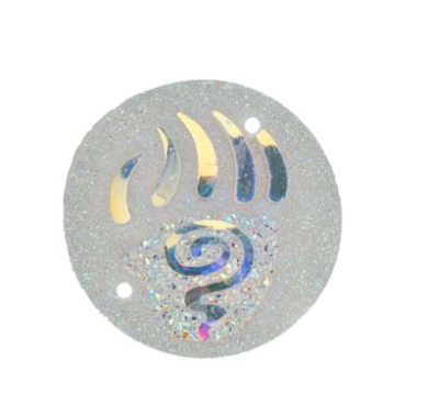 25mm Swirly Bear Paw, Resin, Sew On - See Color Options