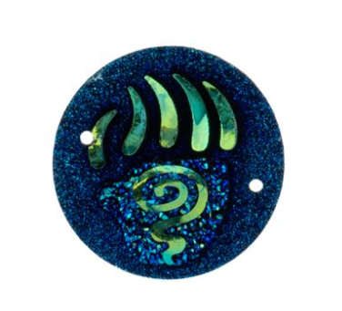 25mm Swirly Bear Paw, Resin, Sew On - See Color Options