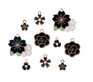 Sweet & Petite Charms, Black Bouquet