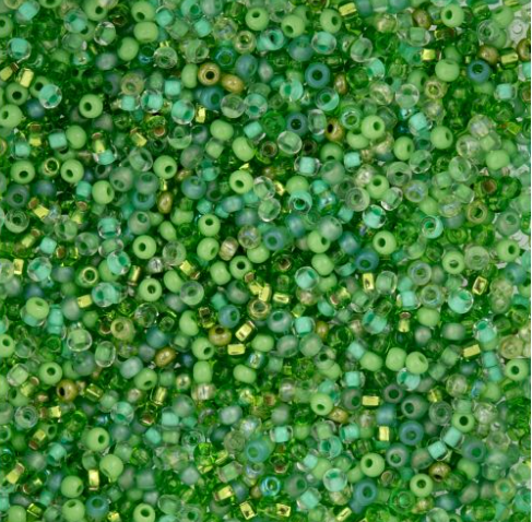10/0 Preciosa Seed Beads, Poison Ivy Mix