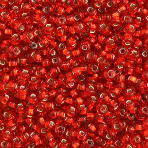 10/0 Preciosa Seed Beads, S/L Light Red