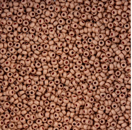 10/0 Preciosa Seed Beads, Metallic Beige Matt Terra Color