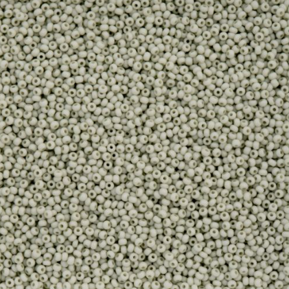 11/0 Preciosa Seed Beads Opaque Terra Vista White Sage