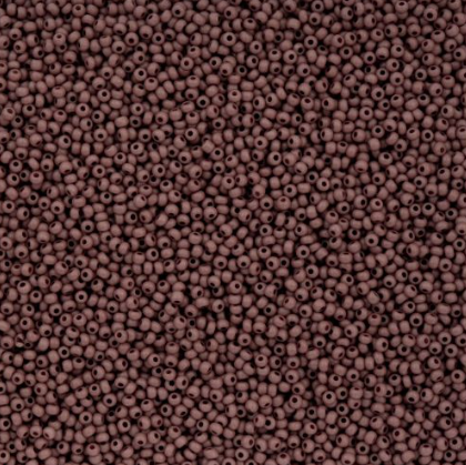 10/0 Preciosa Seed Beads, Opaque Terra Vista Light Mahogany