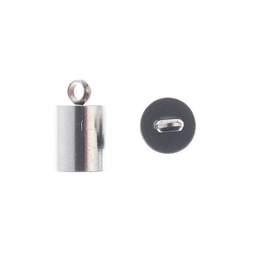 Stainless Steel End Cap 10x5.5mm, 8pcs