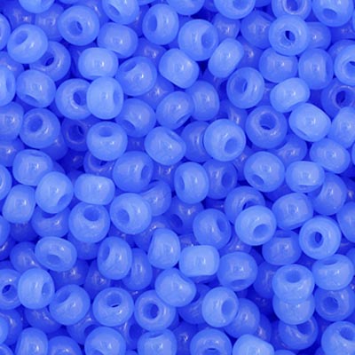 Perlas de semillas Preciosa 11/0, color azul aceitoso opaco, bolsas de 23 g
