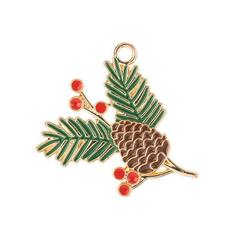 Sweet & Petite Charms, 26x29mm Pine Branch