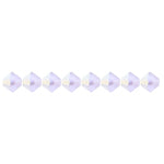 Preciosa Czech Crystal Bead Rondell 4mm 40pcs, Violet AB Matte