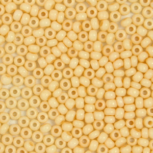 11/0 Preciosa Seed Bead, Peach Chalk Dyed Solgel