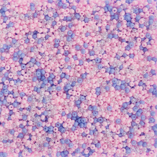 10/0 Preciosa Seed Beads Cotton Candy Mix