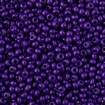 8/0 Preciosa Terra Intensive Seed Beads Purple, frasco de 22 g