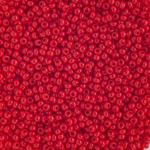 10/0 Preciosa Seed Beads Opaque Medium Red