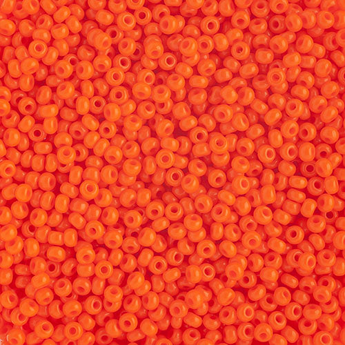 10/0 Preciosa Seed Beads Opaque Orange