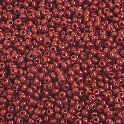 10/0 Preciosa Seed Beads Opaque Medium Brown