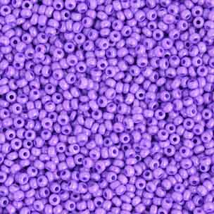 10/0 Preciosa Seed Beads Opaque Dyed Violet