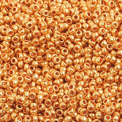 10/0 Preciosa Seed Bead Metallic Gold