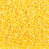 10/0 Preciosa Seed Beads Transparent Lemon Yellow AB Matt