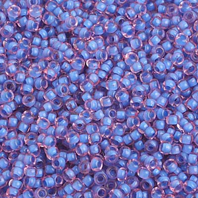 10/0 Preciosa Seed Beads C/L Pink/Blue Terra Color