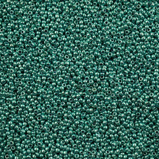 11/0 Preciosa Seed Bead Metallic Blue/Green Dyed Crystal