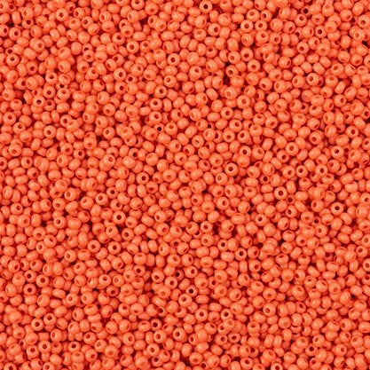 11/0 Preciosa Seed Beads Terra Intensive Orange Matte