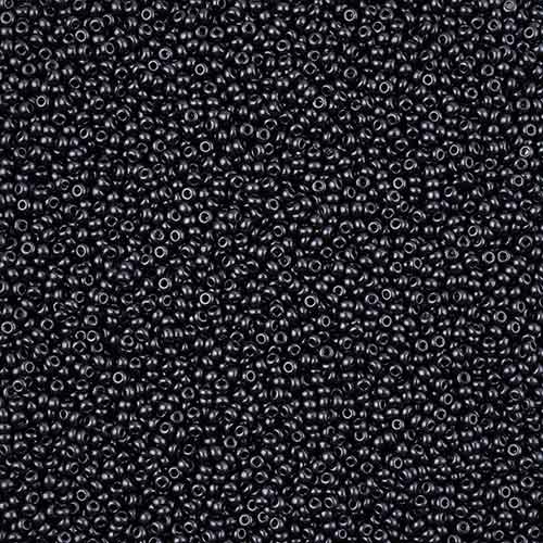 11/0 Preciosa Seed Beads Pearl Navy Jet Terra
