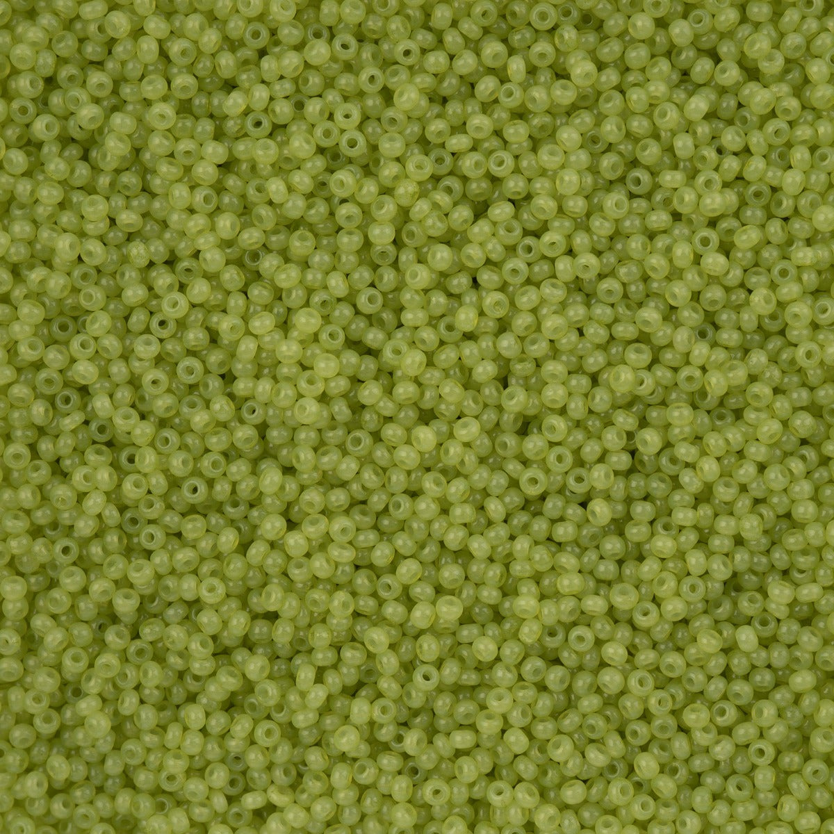 11/0 Preciosa Seed Alabaster Beads Light Green Solgel