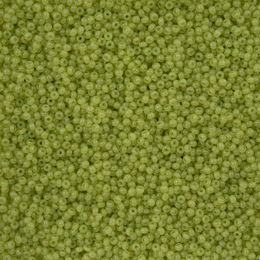 11/0 Preciosa Seed Alabaster Beads Light Green Solgel