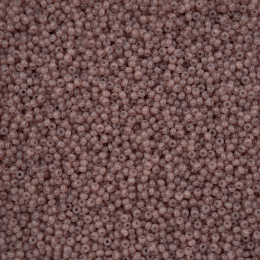 11/0 Preciosa Seed Beads Alabaster Brown Solgel