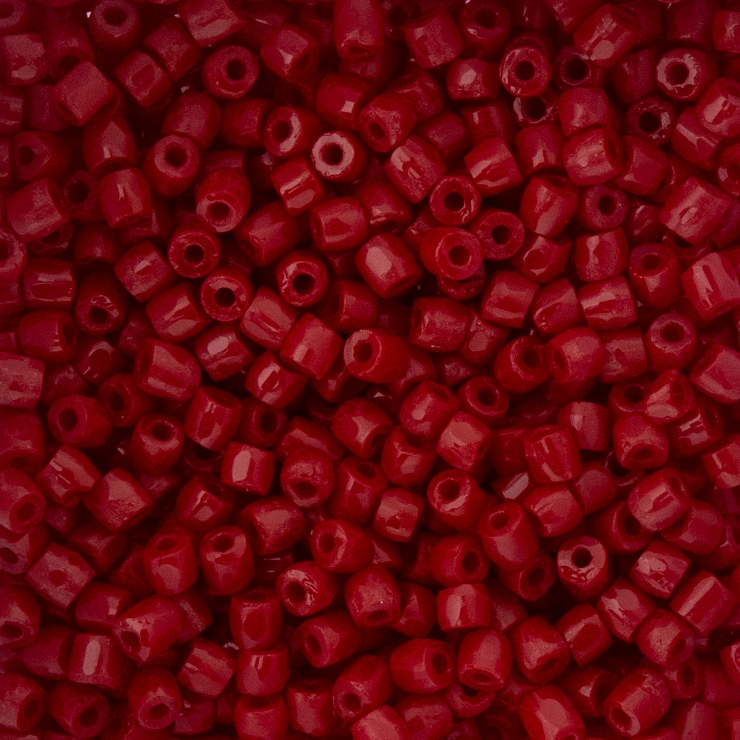 9/0 3Cut Czech Seed Beads 13g vial, Opaque Dark Red