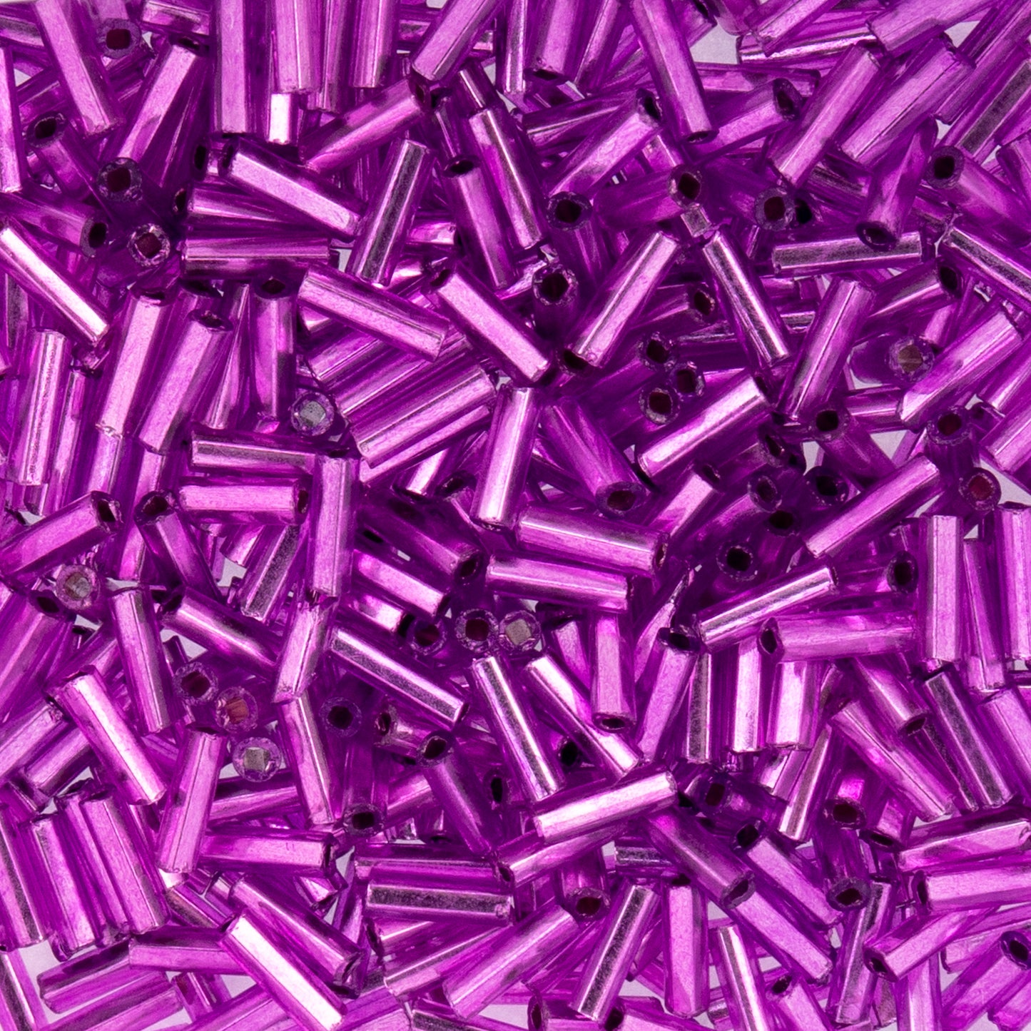Czech Bugle Beads apx.. 19g Vial #3, S/L Mauve Dyed